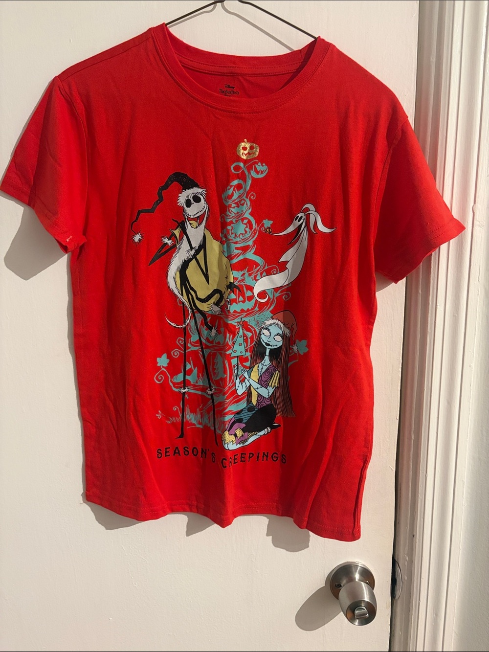 Disney Red The Nightmare Before Christmas Short Sleeve Tee